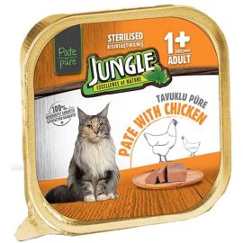 Wet food for sterile cats Jungle chicken pate 100gr