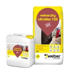 Гидроизоляция устойчивая к химикатам Weber Dry Ultraflex T25 15+15 кг