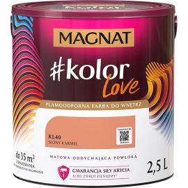 საღებავი ინტერიერის Magnat Kolor Love 2.5 ლ KL40 მარილიანი კარამელი