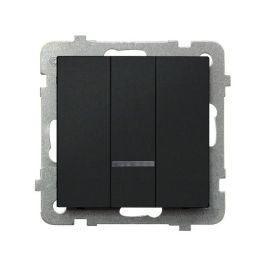 Выключатель без рамки с подсветкой Ospel Sonata ŁP-13RS/m/33