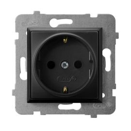 Power socket grounded no frame Ospel Aria GP-1US/m/33 1 sectional black