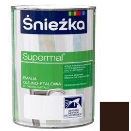 Эмаль масляно-фталевая Sniezka Supermal 2.5 л глянцевая шоколадная