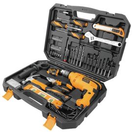 Impact drill with a set Tolsen 79685 710W 95 pcs
