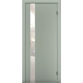 Door block Terminus Solid 802 olivin  №802 Glass - black planilac 38x800x2150 mm