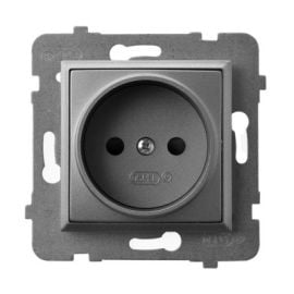 Power socket Ospel Aria GP-1U/m/70 1 sectional gray matt