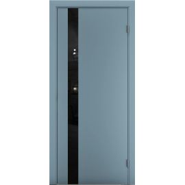 Door block Terminus Solid 802 Aquamarin №802 Glass - black planilac 38x700x2150 mm