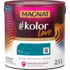 Interior paint Magnat Kolor Love 2.5 l KL26 sea turquoise