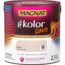 Краска интерьерная Magnat Kolor Love 2.5 л KL39 холодная бежевая