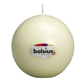 Свеча шарик Bolsius 70 мм кремовый