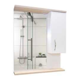 Cabinet with mirror Denko Akyazi 65 White Sonomo 65x75 cm