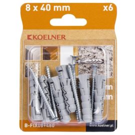 Dowel Koelner 6 pcs B-FIX08+460 4,5x60mm blister
