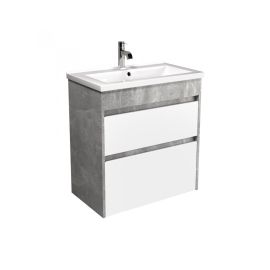 Тумба для ванной с умывальником Polo Loft 60-U grey/white Cosmo 60 см