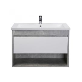 Bathroom furniture with washbasin Oslo Loft 80-A gray/white SU/Cosmo 80 cm