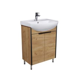 Bathroom furniture with washbasin Dacota Craft 60 wood Runa 60 cm