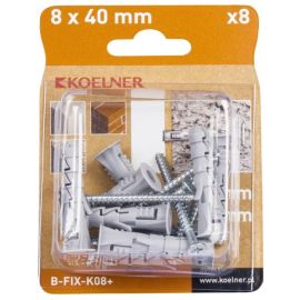 Dowel Koelner 8 pcs B-FIX-K08+ 5x45mm blister