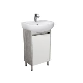 Bathroom furniture with washbasin Nice Loft 50 grey/white Solo 50 cm