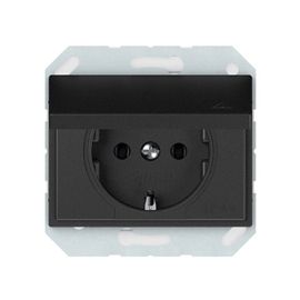 Power socket grounded, with lid Vilma RP16-003-02 an IP44 1 sectional anthracite