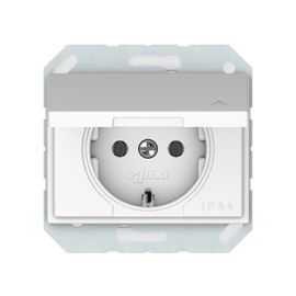 Power socket grounded, with lid Vilma Express XP 500 IP44 1 sectional white