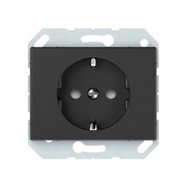Power socket without frame grounded with curtains Vilma RP16-002-22 an 1 sectional anthracite