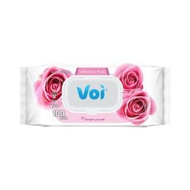 Салфетки влажные Voi Valentine Rose 100 шт