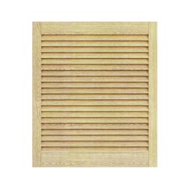 Doors louvered wooden Pine Woodtechnic 606х594 mm