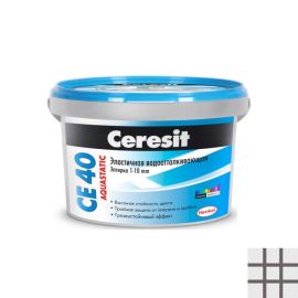 Затирка Ceresit Aquastatic CE 40 2 кг графит
