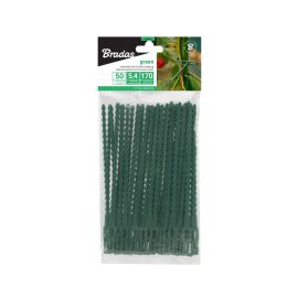 მცენარეების სამაგრი ლენტი მწვანე Bradas 170/5,4მმ  50 ც