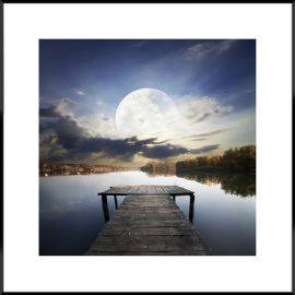 Picture in a frame Styler AB171 MOON JETTY 50X50