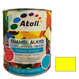 Enamel alkyd Universal ATOLL ПФ-115  yellow 0.8 Kg