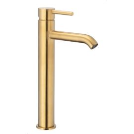 Washbasin faucet  KFA Moza Gold high ( with Siphon Click-Clack)