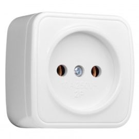 Power socket outdoor installation EKF EGR10-022-10 1 sectional white