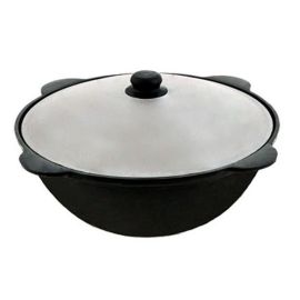 Cast iron cauldron with aluminum cover Davr Metall 16 l