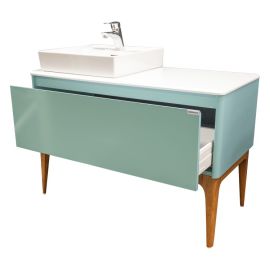 Cabinet with washbasin stand Denko Selanik 105 Turquoise Blue