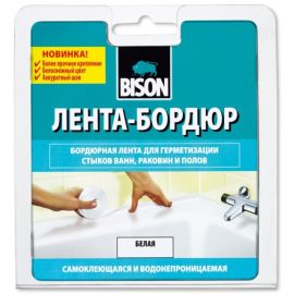 Самоклеящаяся лента Bison Sealantstrip Sanitary 22ммx3.35м белая