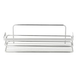 Bathroom shelf rectangle Bisk Niagara Chrome