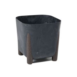 Flower pot black Lamela FRIDA ECO 11 l