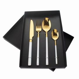 Knife-fork set metal 4pcs KS-30405