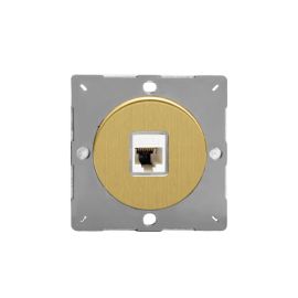 Socket Varilight PC RJ45 cat6 matte brass