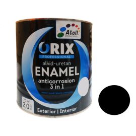 Enamel express ORIX METALLIC 3 в 1 (anticorrosion) black 0,7 kg