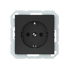 Socket Vilma QR1000 Schuko 1 with grounding black