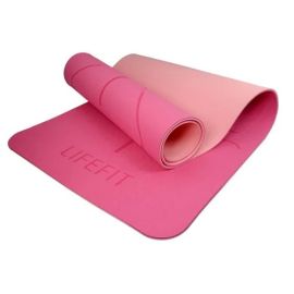 Yoga mat LifeFit Lotos Duo 183x58x0.6 cm pink