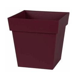 ქოთანი პლასტმასის EDA Plastiques POT TOSCANE CARRE 32X32X32სმ 22ლ