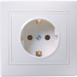 Power socket grounded IEK ERK14-K01-16-DM 1 white