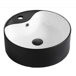 Washbasin Osis Art basin overhead 8002MB black white white