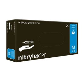 ხელთათმანი ნიტრილის პუდრის გარეშე nitrylex black Mercator M