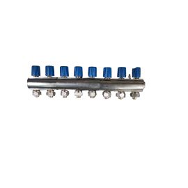 Manifold with valve ECA 8-Blue