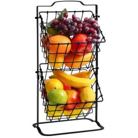 Fruit basket DONGFANG metallic black YM1178B 22232