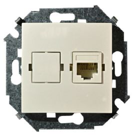 Computer socket Simon 1591598-031 15 RJ-45 beige