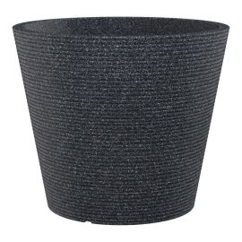 Plastic flower pot Scheurich 242/30 Black granite