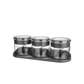 Jar with plastic spoon TITIZ 3pcs KC-318 28390